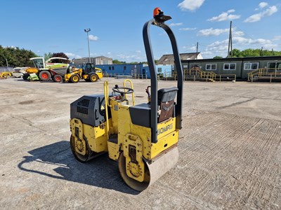 Lot 2000 Bomag BW80ADH-2 Double Drum Vibrating Roller, Roll Bar, 800mm Drum