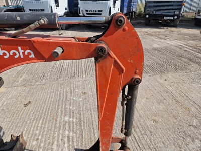 Lot 2018 Kubota K008-3 Rubber Tracks, Blade, Offset, Piped, Expanding Undercarriage, Roll Bar