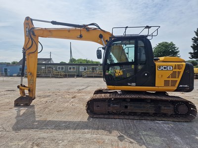 Lot 2015 JCB JS145LC, 700mm Steel Tracks, CV, Hill Hydraulic QH, Piped, Reverse Camera, A/C (EPA Compliant)