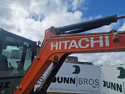 Lot 2019 Hitachi ZX26U-6 Rubber Tracks, Blade, Offset, Whites Manual QH, Piped