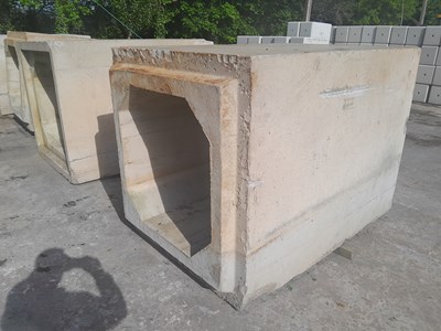 Lot 200cm x 140cm x 140cm Concrete Culvert, 100cm x 100cm Inner, 5.5 Ton