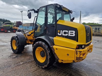 Lot 2014 JCB TM320S Agri, Turbo Powershift Articulated Telehandler, Pin & Cone Headstock, Joystick Controls, SRS, A/C