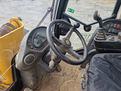 Lot 2014 JCB TM320S Agri, Turbo Powershift Articulated Telehandler, Pin & Cone Headstock, Joystick Controls, SRS, A/C