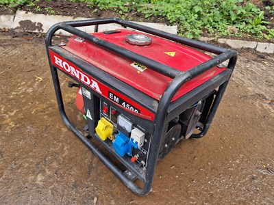 Lot Honda EM4500 Petrol Generator