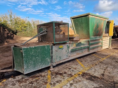 Lot Rampack Beast BRG HBL 400Volt Horizontal Hydraulic Waste Cardboard Baler (Operators Manual Available)