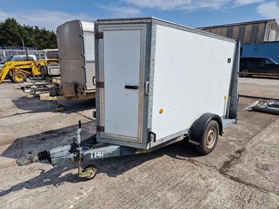 Lot 2002 Ifor Williams BV84G, Single Axle Box Trailer, Front Access Door, Rear Twin Doors & Ramp