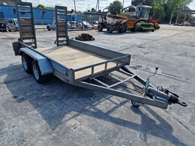 Lot 2009 Indespension AD2800 3.5 Ton Twin Axle Plant Trailer, Ramps