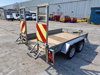 Lot 2009 Indespension AD2800 3.5 Ton Twin Axle Plant Trailer, Ramps