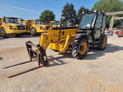 Lot 2016 JCB 540-140 Hi Viz Turbo Powershift Telehandler, WLI, Forks (EPA Compliant)