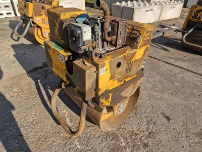 Lot 2017 Terex MBR71 Single Drum Vibrating Pedestrian Roller