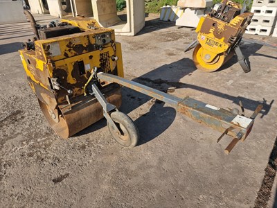 Lot 2017 Terex MBR71 Single Drum Vibrating Pedestrian Roller