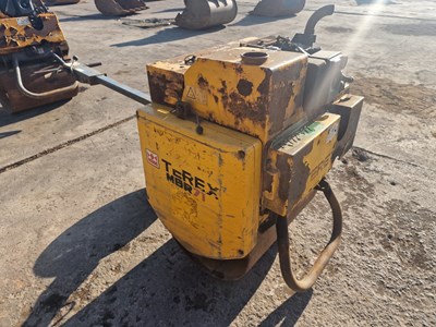 Lot 2017 Terex MBR71 Single Drum Vibrating Pedestrian Roller