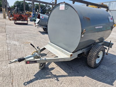 Lot 2021 Trailer Engineering 2140 Litre Single Axle Bunded Fuel Bowser, Manual Pump