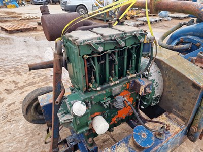 Lot 525 - Sykes XD60A 6" Water Pump, Lister Engine