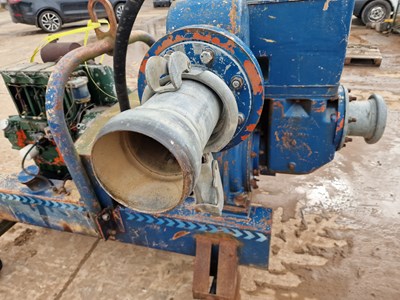 Lot 525 - Sykes XD60A 6" Water Pump, Lister Engine