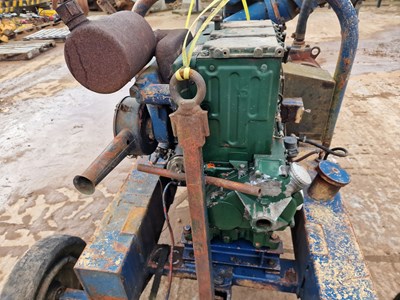 Lot 525 - Sykes XD60A 6" Water Pump, Lister Engine