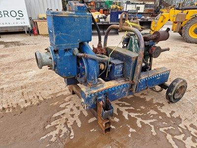 Lot 525 - Sykes XD60A 6" Water Pump, Lister Engine