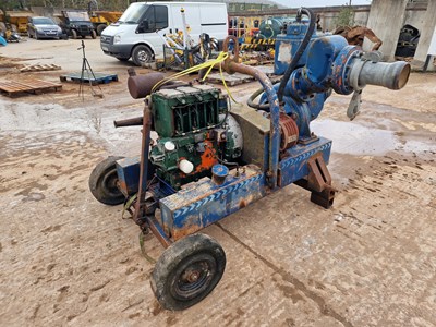 Lot 525 - Sykes XD60A 6" Water Pump, Lister Engine