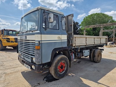 Lot 105 - Scania LB111-S50 LHD 4x2 Drop Side Tipper, Aluminium Body, Manual Gear Box (No Clutch)