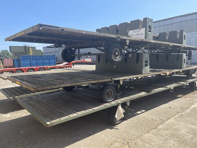 Lot Twin Axle Aircraft Wing Trailer (1 of)