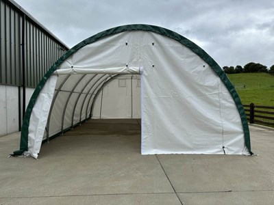 Lot S203012R PVC Dome Shelter, 20' x 30' x 12'