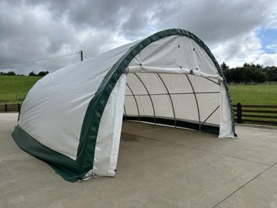 Lot S203012R PVC Dome Shelter, 20' x 30' x 12'