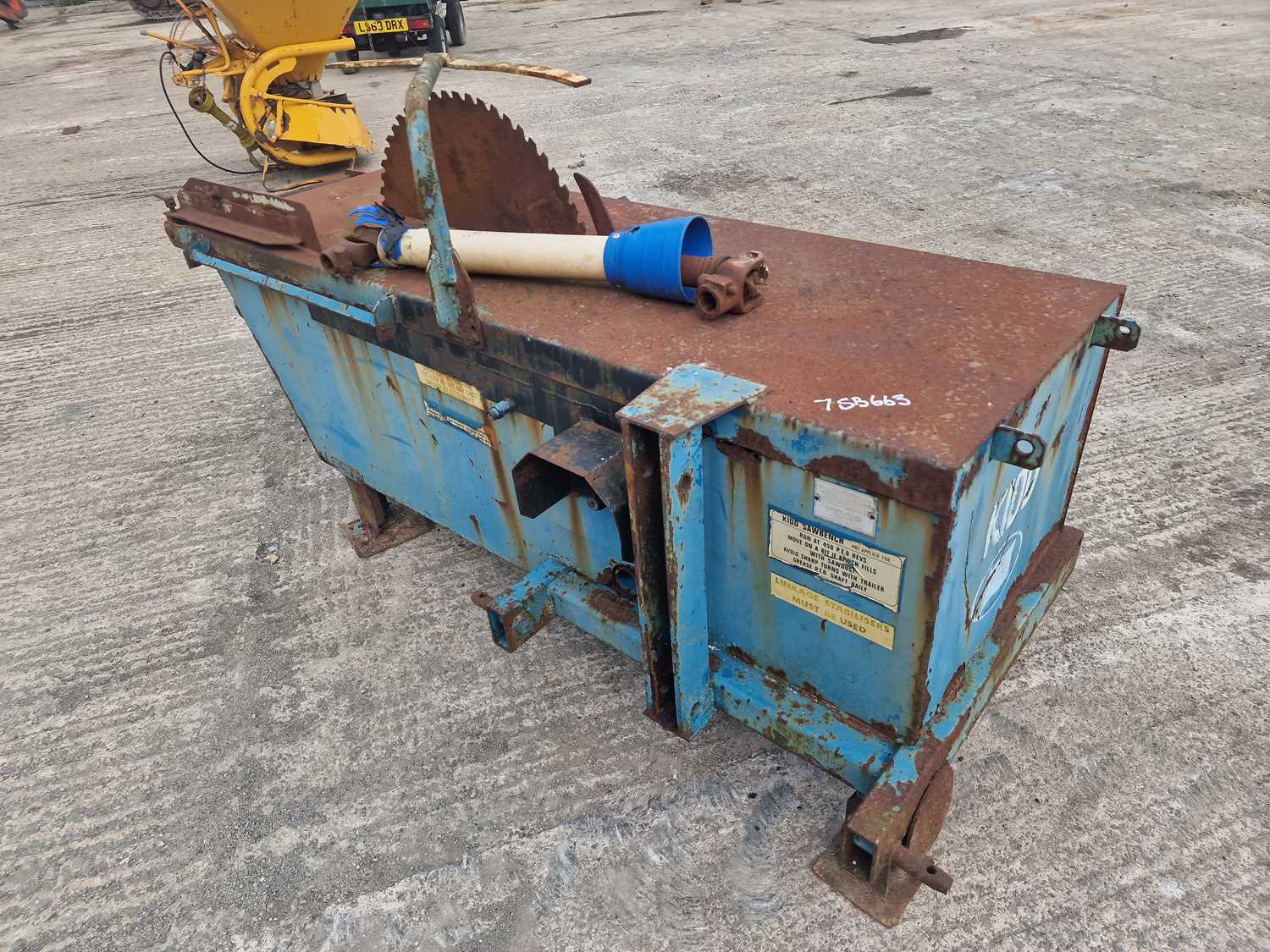 Lot 152 - KIDD PTO Driven Saw Bench to suit 3 Point Linkage