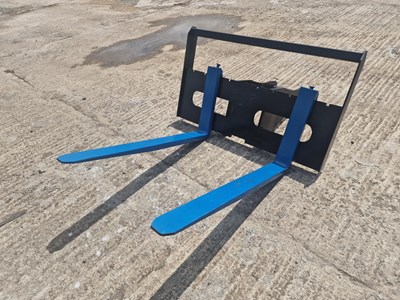 Lot 348 - Unused Pallet Forks 65mm Pin to suit 13 Ton Excavator