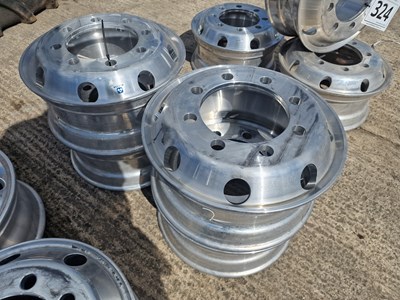 Lot Aloca 19.5 x 7.50 8 Stud Alloy Wheels (4 of)