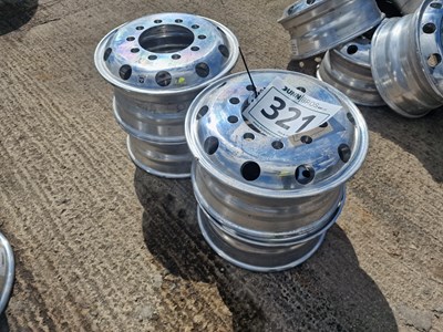 Lot 321 - Aloca 17.5 x 6.75 10 Stud Alloy Wheels (4 of)