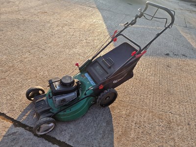 Lot 18 - Qualcast Petrol Lawn Mower, Briggs & Stratton Engine, Grass Collector