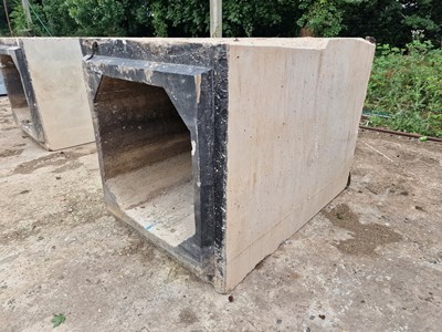 Lot 200cm x 140cm x 140cm Concrete Culvert, 100cm x 100cm Inner, 5.5 Ton