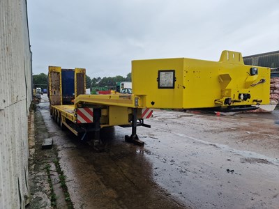 Lot 66 - 2015 Faymonville 4 Axle Step Frame Low Loader Trailer, Hydraulic Ramps, Out Riggers, Winch (Plating Certificate Available, Tested 05/24)