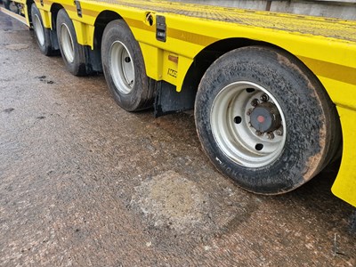 Lot 66 - 2015 Faymonville 4 Axle Step Frame Low Loader Trailer, Hydraulic Ramps, Out Riggers, Winch (Plating Certificate Available, Tested 05/24)