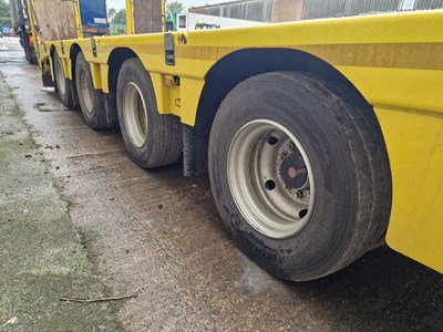 Lot 66 - 2015 Faymonville 4 Axle Step Frame Low Loader Trailer, Hydraulic Ramps, Out Riggers, Winch (Plating Certificate Available, Tested 05/24)