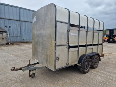 Lot 48 - Ifor Williams TA510G 12' Twin Axle Livestock Trailer, Segregation Gate