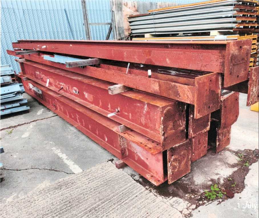 Lot Industrial Portal Frame Building (Approx 16m Wide x 23m Long x 5.3m High), Includes Stanchions, Rafters, Gable Posts, Door Posts, Roof Purlins Only. (BEING SOLD OFF SITE)