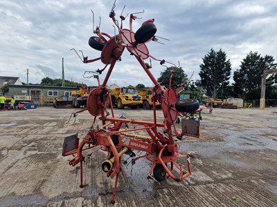 Lot 156 - Lely Lotus 770 PTO Driven 6 Star Tedder to suit 3 Point Linkage, Hydraulic Fold