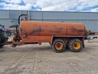 Lot 101 - Horn Twin Axle PTO Driven Vacuum Tanker/Dust Suppression Tanker