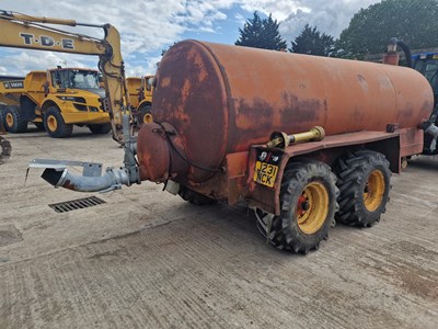 Lot 101 - Horn Twin Axle PTO Driven Vacuum Tanker/Dust Suppression Tanker