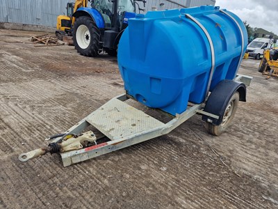 Lot 166 - 2016 Bowser Supply Single Axle Plastic Water Bowser