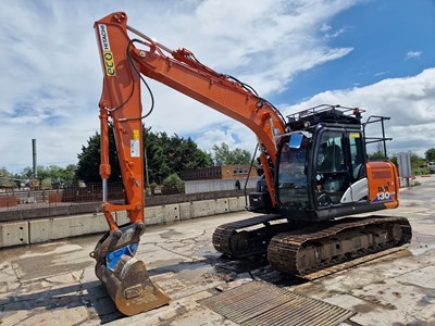 Lot 370 - 2020 Hitachi ZX130LCN-6, 700mm Steel Tracks, VG, CV, Hill Hydraulic QH, Piped, 3 Way Camera, A/C, 4 Buckets (EPA Compliant)