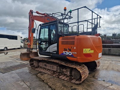 Lot 264 - 2020 Hitachi ZX130LCN-6, 700mm Steel Tracks, CV, Hill Hydraulic QH, Piped, Reverse & Blind Spot Camera, A/C, 4 Buckets (EPA Compliant)