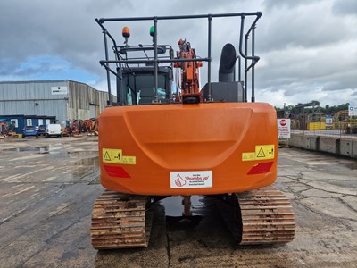 Lot 264 - 2020 Hitachi ZX130LCN-6, 700mm Steel Tracks, CV, Hill Hydraulic QH, Piped, Reverse & Blind Spot Camera, A/C, 4 Buckets (EPA Compliant)