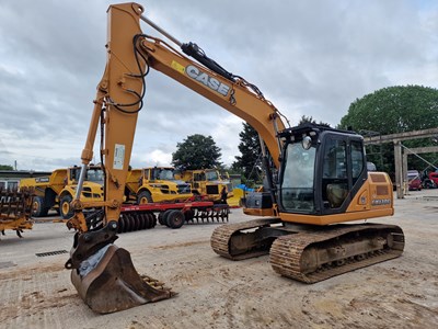 Lot 2014 Case CX130C, 700mm Steel Tracks, CV, Miller Hydraulic QH, Piped, Reverse & Blind Spot Camera, A/C (EPA Compliant)