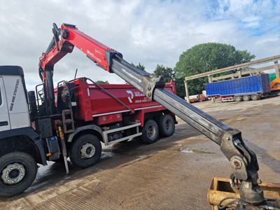 Lot 101 - Volvo FMX 8x4 13Ltr 8x4 Tipper Lorry, Palfinger M125L Classic Crane, Thompsons Body, Easy Sheet, Reverse Camera, Automatic Gear Box, A/C (Plating Certificate Available)