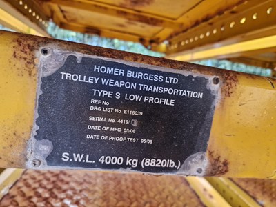 Lot 276 - Homer Burgess Weapon Transportation Trolley (2 of)