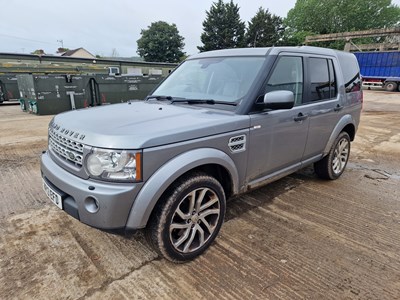 Lot 2013 Landrover Discovery 4 SDV6 4WD Auto, Paddle Shift, Reverse Camera, Sat Nav, Parking Sensors, Full Leather, Heated Electric Seats, Bluetooth, Cruise Control, Climate Control (Reg. Docs. Available)