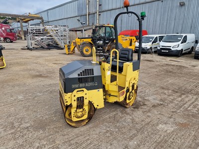 Lot 679 - 2002 Bomag BW80ADH-2 Double Drum Vibrating Roller, Roll Bar (No Drive)