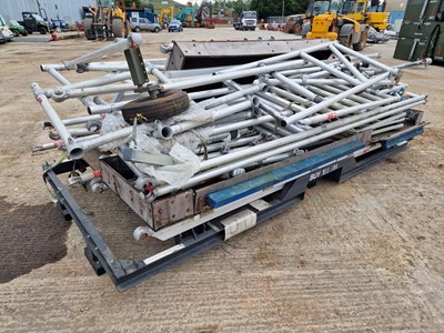 Lot Mobile Scaffolding Staging Platform to suit Hercules Airplane (Dismantled)